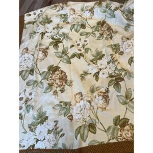 Waverly Home Fabric Shower Curtain 67 x 67 Standard Top 100% Cotton Floral